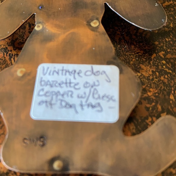 Artisan 1 Of A Kind Copper Necklace Vintage Prescott AZ 1973 Dog Tag & Barrett - Picture 11 of 16